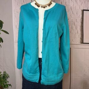 Talbots Turquoise Women's‎ Cardigan size small